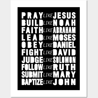 Pray Like Jesus Posters and Art